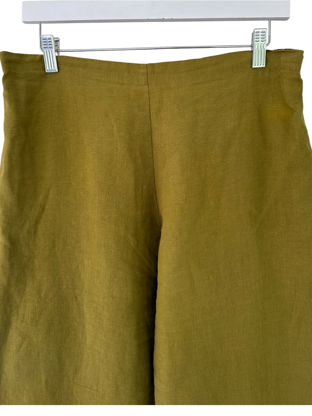Bryn Walker • Flat Front Pull On Linen Pants - Picture 6 of 8